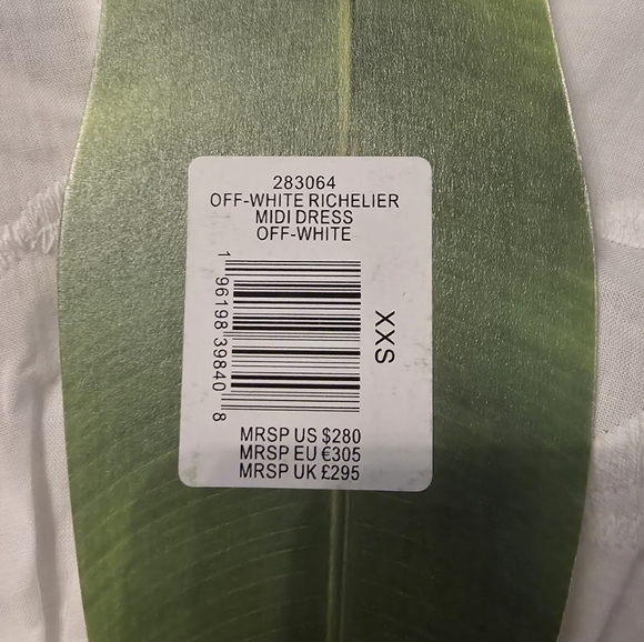 FARM RIO Off White Lace Richelieu Midi Dress XXS NWT - Picture 6 of 7